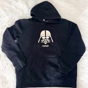 Boys size 13-14 Star Wars Darth Vader glow in the dark hoodie sweatshirt